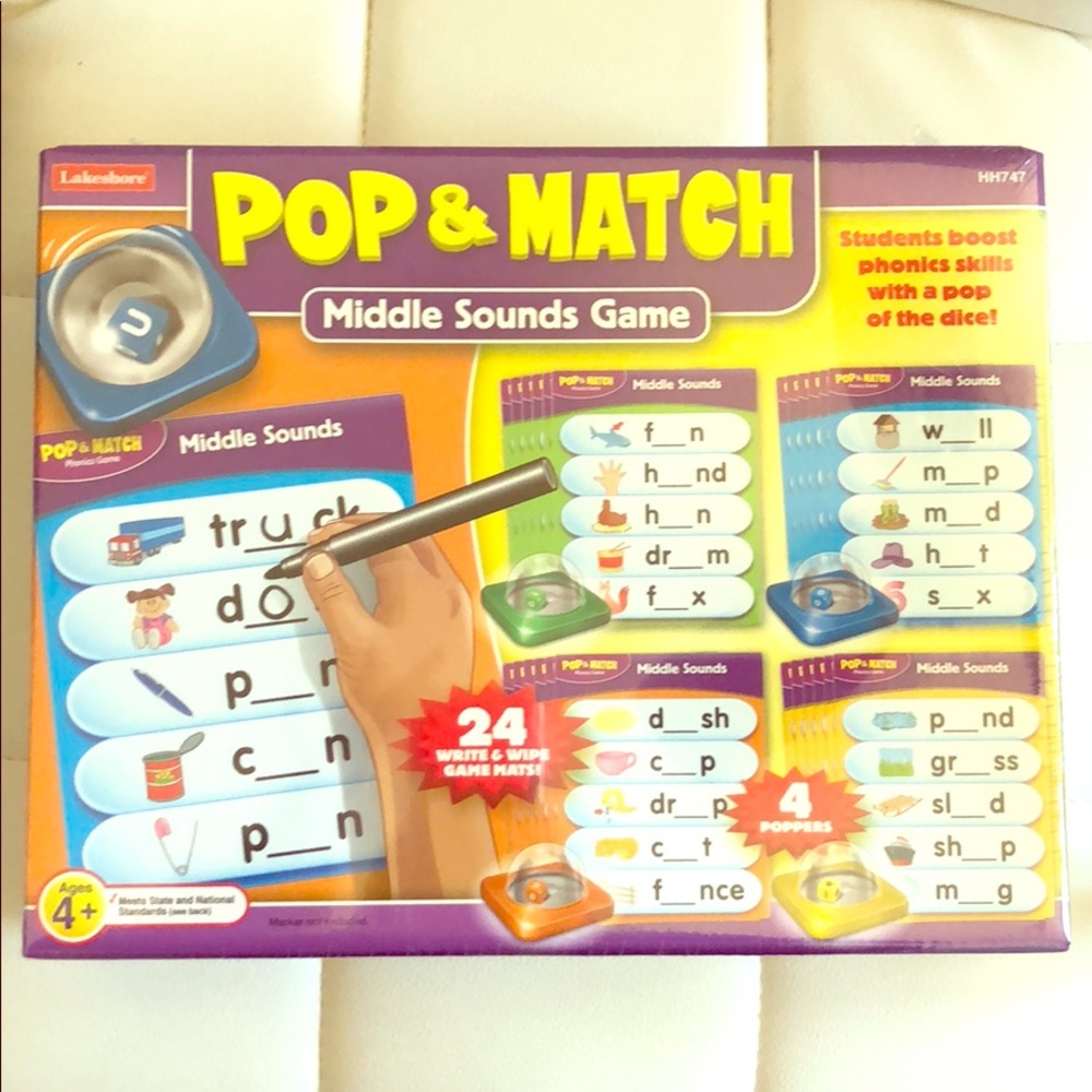 Pop and match phonics